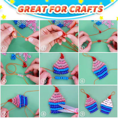 Glitter Pony Beads(1000pcs Dark Yellow Glitter), Beads for Jewelry Making, Beading Supplies, Arts & Crafts Materials for Jewelry Making.