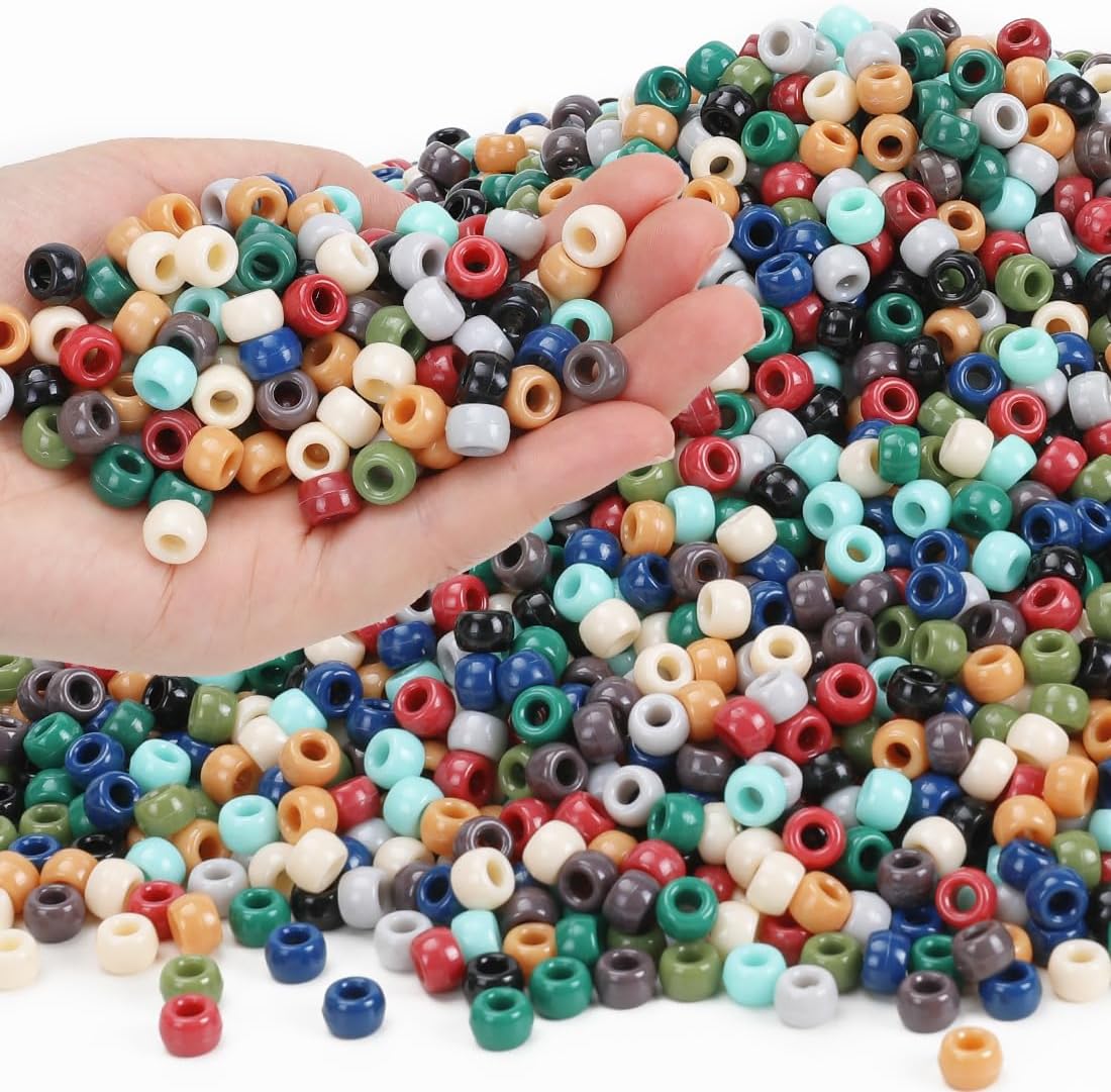 Glitter Pony Beads(1000pcs Dark Yellow Glitter), Beads for Jewelry Making, Beading Supplies, Arts & Crafts Materials for Jewelry Making.
