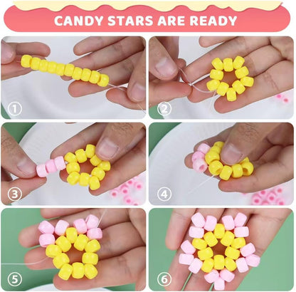 Glitter Pony Beads(1000pcs Dark Yellow Glitter), Beads for Jewelry Making, Beading Supplies, Arts & Crafts Materials for Jewelry Making.