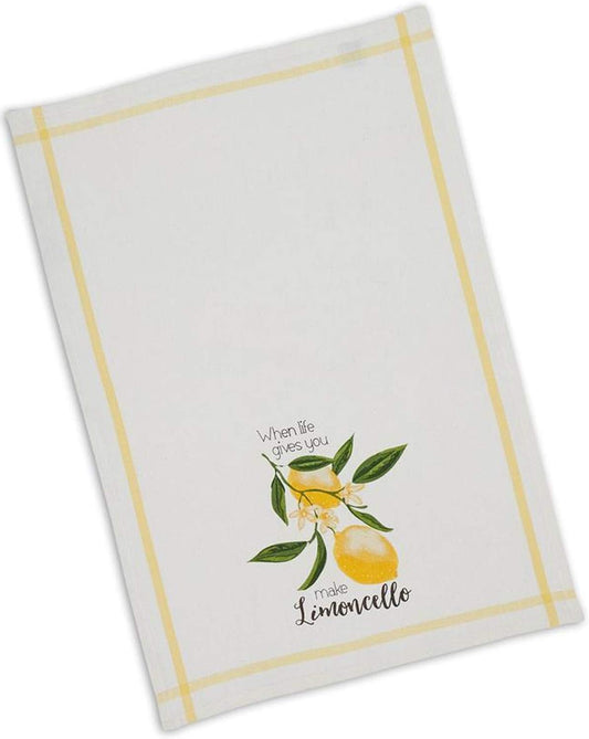 Design Imports Lemoncello Lemons Citrus Cotton Dish Towel - 18" x 28"