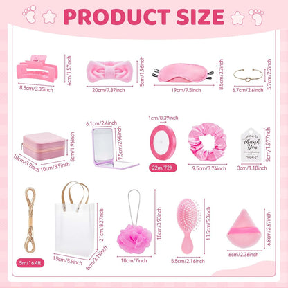 74Pcs Baby Shower Prizes for Game Winners Baby Shower Favors Gifts including Headband Hair Brush Jewelry Box with Gift Bag for Baby Shower Game Prizes Wedding Bridal Shower Favors (Yellow)
