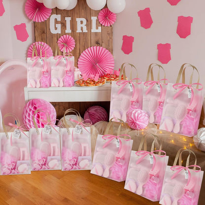 74Pcs Baby Shower Prizes for Game Winners Baby Shower Favors Gifts including Headband Hair Brush Jewelry Box with Gift Bag for Baby Shower Game Prizes Wedding Bridal Shower Favors (Yellow)