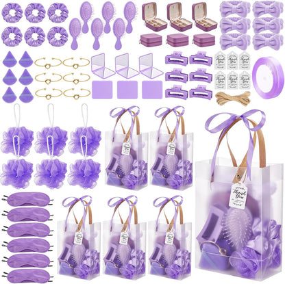 74Pcs Baby Shower Prizes for Game Winners Baby Shower Favors Gifts including Headband Hair Brush Jewelry Box with Gift Bag for Baby Shower Game Prizes Wedding Bridal Shower Favors (Yellow)