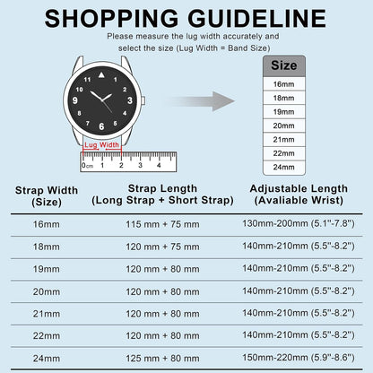 Anbeer Silicone Watch Band 16mm 18mm 20mm 22mm 24mm 19mm 21mm Quick Release Rubber Watch Straps for Men Women,Stainless Steel Buckle