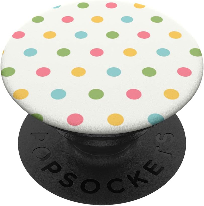 Green, Pink, Green and Yellow Polka Dot Design
