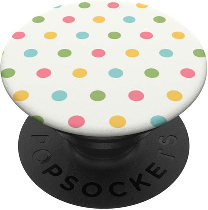 Green, Pink, Green and Yellow Polka Dot Design
