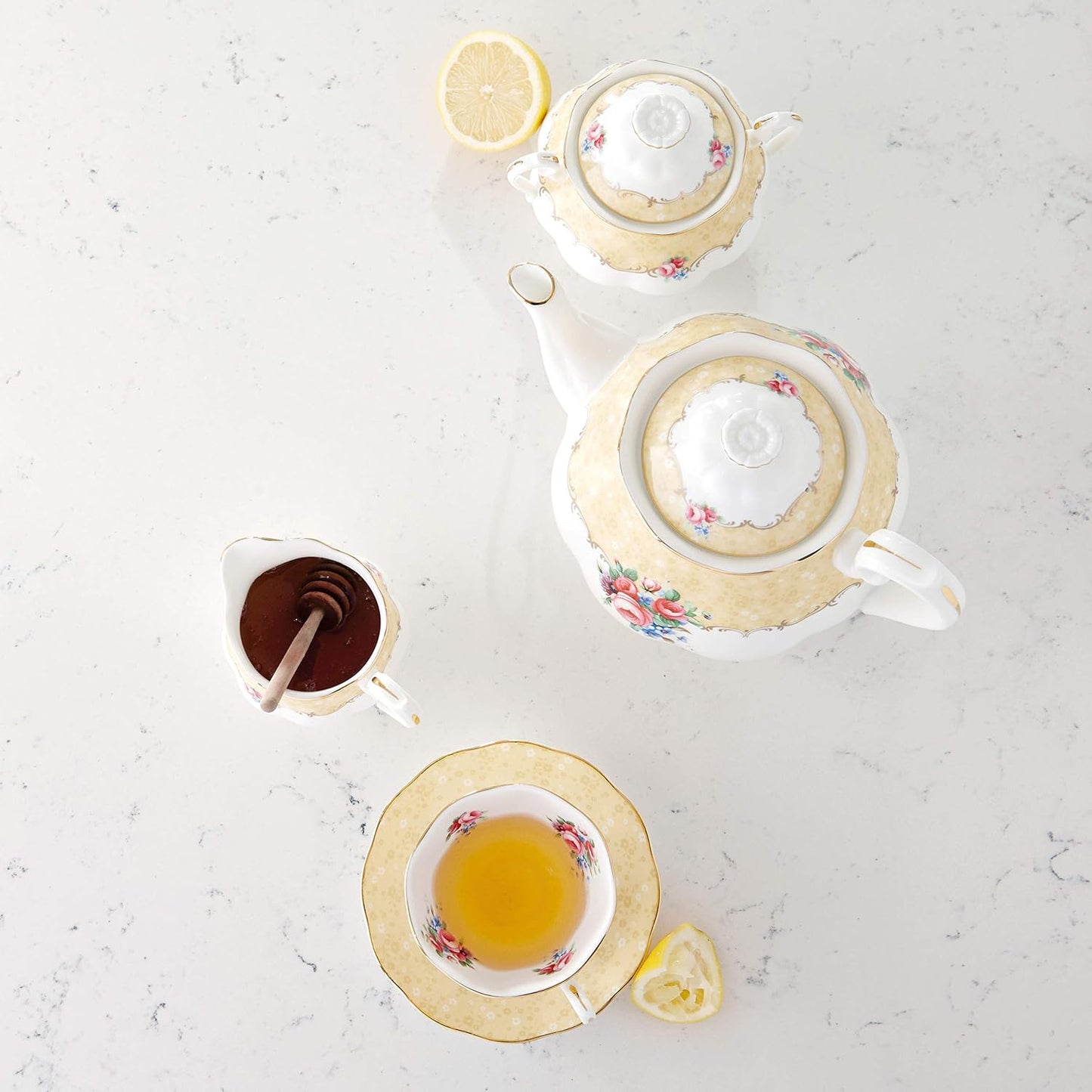 100 Years 1990 3-Piece Set (Teapot, Sugar & Creamer)