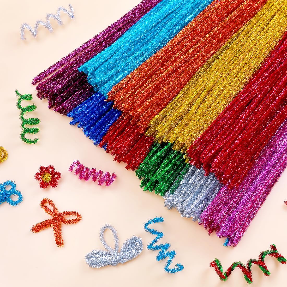 200pcs Pipe Cleaners, Yellow Pipe Cleaners Craft Supplies,Chenille Stems for DIY Arts Crafts Project(Yellow)