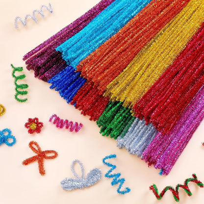 200pcs Pipe Cleaners, Yellow Pipe Cleaners Craft Supplies,Chenille Stems for DIY Arts Crafts Project(Yellow)