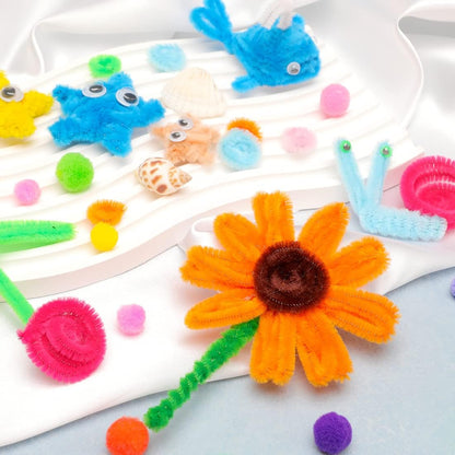200pcs Pipe Cleaners, Yellow Pipe Cleaners Craft Supplies,Chenille Stems for DIY Arts Crafts Project(Yellow)