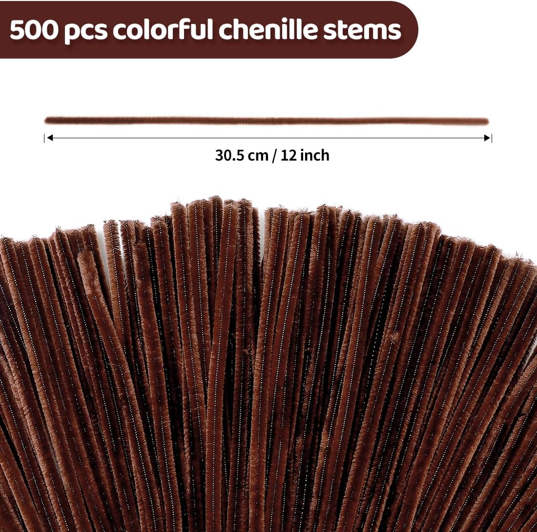 200pcs Pipe Cleaners, Yellow Pipe Cleaners Craft Supplies,Chenille Stems for DIY Arts Crafts Project(Yellow)