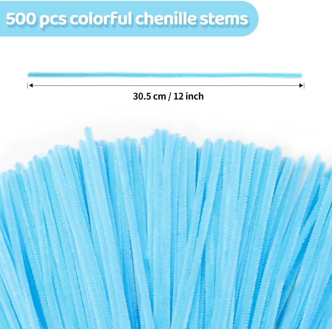 200pcs Pipe Cleaners, Yellow Pipe Cleaners Craft Supplies,Chenille Stems for DIY Arts Crafts Project(Yellow)