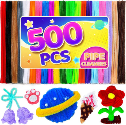 200pcs Pipe Cleaners, Yellow Pipe Cleaners Craft Supplies,Chenille Stems for DIY Arts Crafts Project(Yellow)