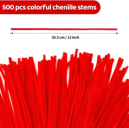 200pcs Pipe Cleaners, Yellow Pipe Cleaners Craft Supplies,Chenille Stems for DIY Arts Crafts Project(Yellow)