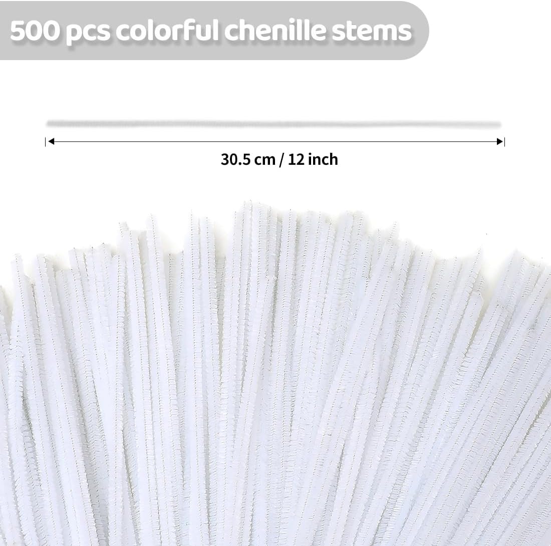 200pcs Pipe Cleaners, Yellow Pipe Cleaners Craft Supplies,Chenille Stems for DIY Arts Crafts Project(Yellow)