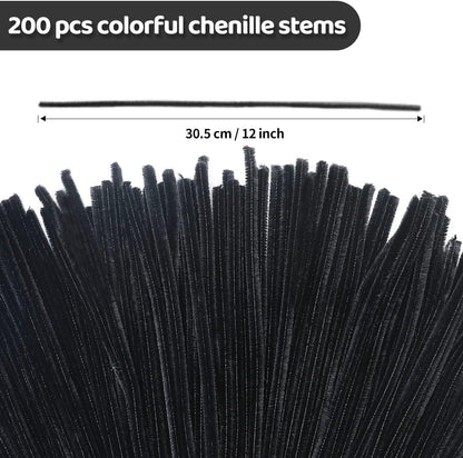 200pcs Pipe Cleaners, Yellow Pipe Cleaners Craft Supplies,Chenille Stems for DIY Arts Crafts Project(Yellow)