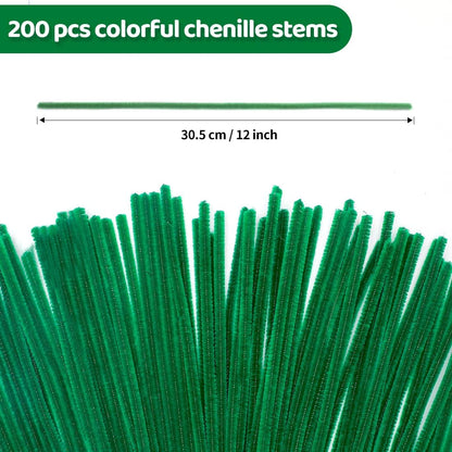 200pcs Pipe Cleaners, Yellow Pipe Cleaners Craft Supplies,Chenille Stems for DIY Arts Crafts Project(Yellow)
