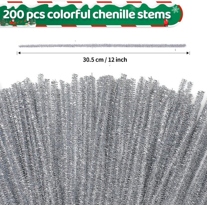 200pcs Pipe Cleaners, Yellow Pipe Cleaners Craft Supplies,Chenille Stems for DIY Arts Crafts Project(Yellow)