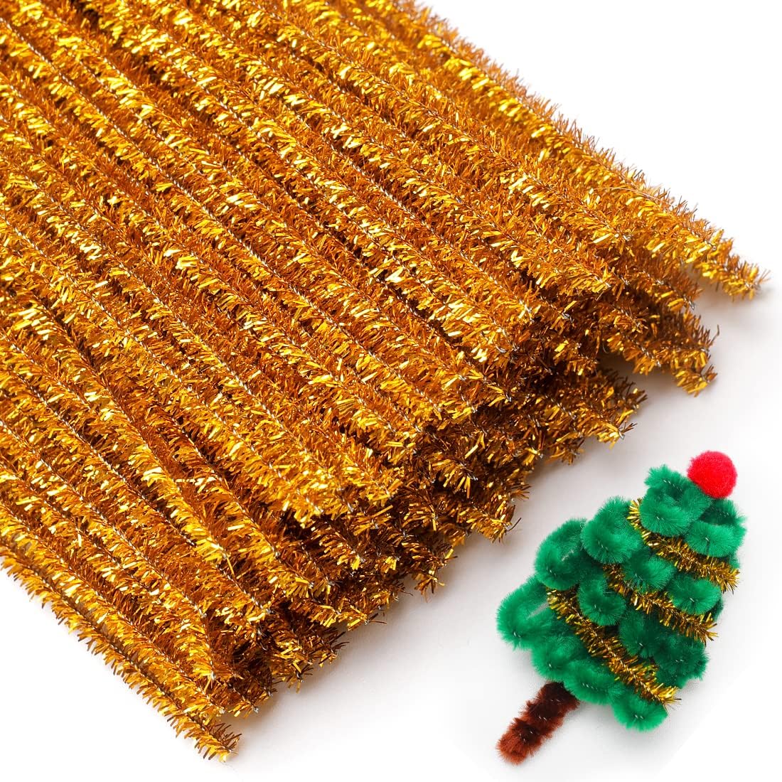 200pcs Pipe Cleaners, Yellow Pipe Cleaners Craft Supplies,Chenille Stems for DIY Arts Crafts Project(Yellow)