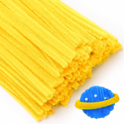 200pcs Pipe Cleaners, Yellow Pipe Cleaners Craft Supplies,Chenille Stems for DIY Arts Crafts Project(Yellow)