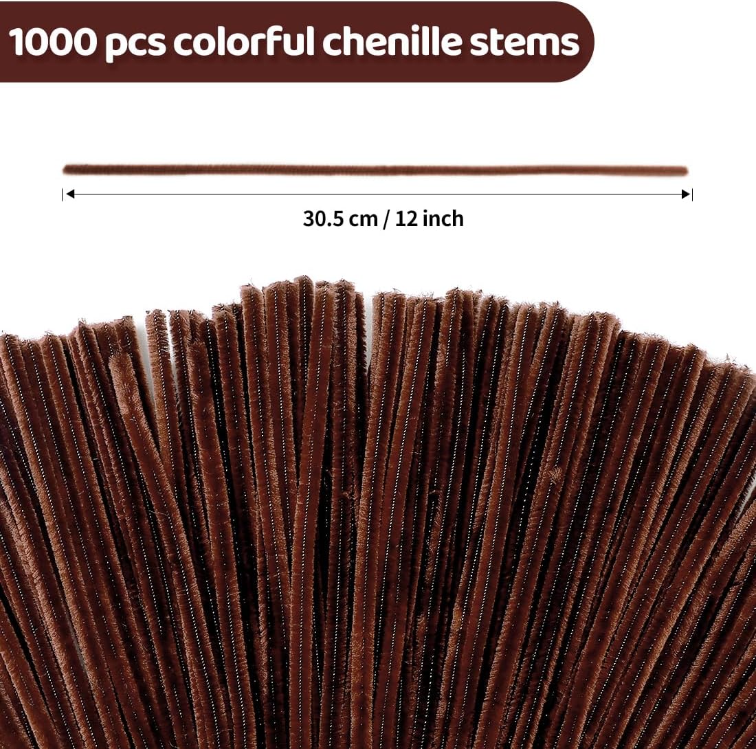200pcs Pipe Cleaners, Yellow Pipe Cleaners Craft Supplies,Chenille Stems for DIY Arts Crafts Project(Yellow)