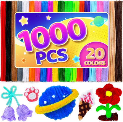 200pcs Pipe Cleaners, Yellow Pipe Cleaners Craft Supplies,Chenille Stems for DIY Arts Crafts Project(Yellow)