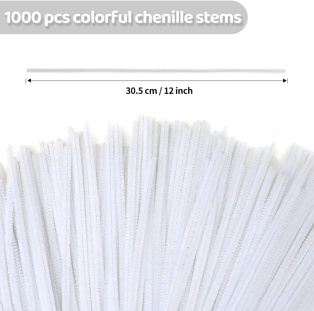200pcs Pipe Cleaners, Yellow Pipe Cleaners Craft Supplies,Chenille Stems for DIY Arts Crafts Project(Yellow)
