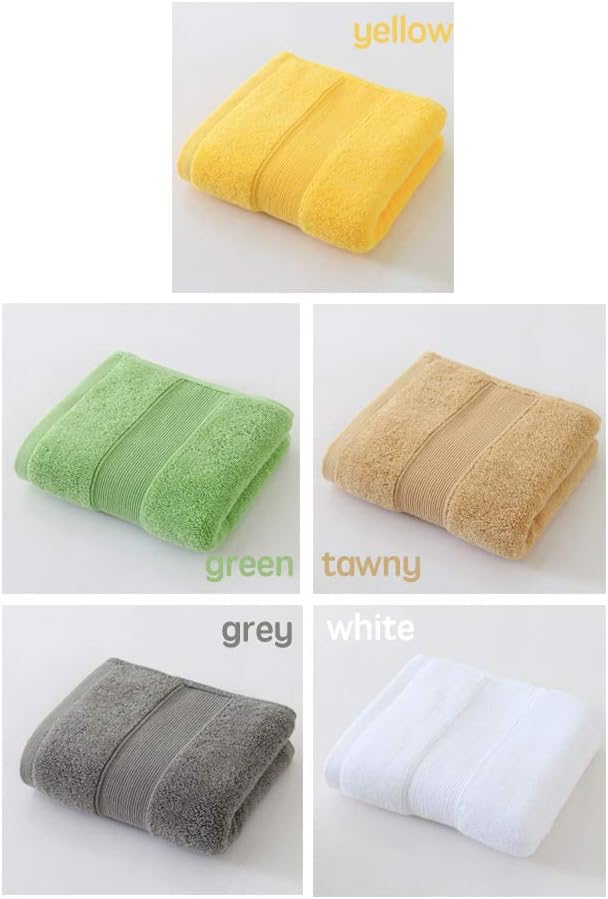 700GSM 2Piece Hand Towels -100% Cotton for Bathroom,Kitchen,Beauty,Spa,Gym,Household face Towel,Highly Absorbent Towels(13.7 x 29.5 Inches) (Yellow)