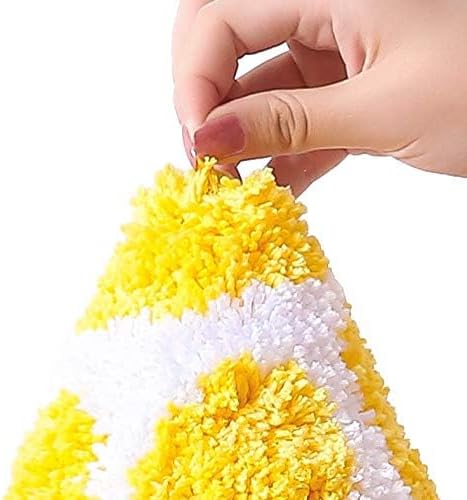 Rainbow/Lemon Rug Carpet Water Absorption Non-Slip Bedroom Bathroom Door Mat (Lemon S)