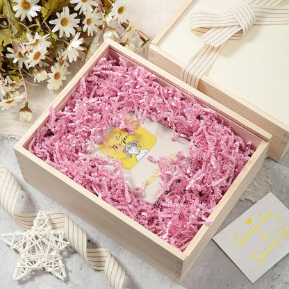 2 LB Crinkle Paper Filler Yellow Shredded Paper for Gift Box | Gift Basket Bag Filler - Grass Cushion Stuffing for Christmas Holiday Gift Wrapping Crinkle Cut Paper Shred Filler