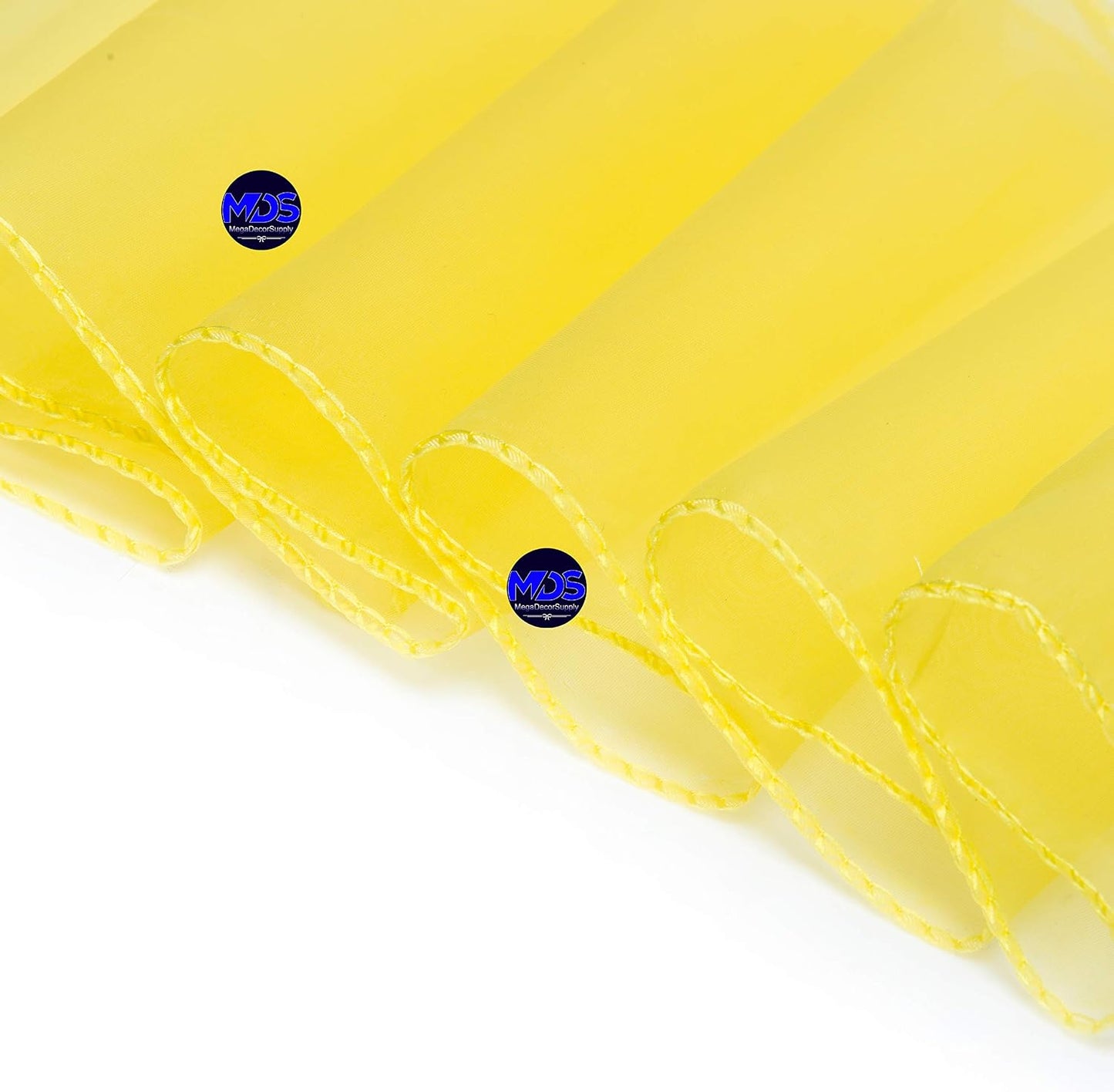 ® Pack of 100 Organza Chair Sashes Bows for Wedding Reception Event Banquets Chair Decoration, Restaurant Dinning Chair Cover Wider Sash Ribbon Tie Back Bulk Party Supplies - Yellow