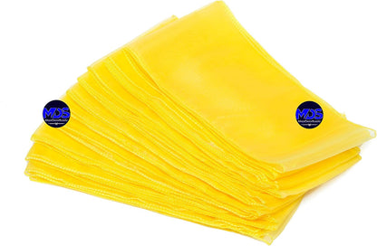 ® Pack of 100 Organza Chair Sashes Bows for Wedding Reception Event Banquets Chair Decoration, Restaurant Dinning Chair Cover Wider Sash Ribbon Tie Back Bulk Party Supplies - Yellow