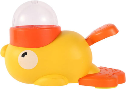 Duck-Shaped Dog Slow Feeder Puzzle Toy - 2-in-1 Interactive Dog Toys,Pets Treat Food Dispenser, Treat Dispensing Enrichment Toys for Dogs - IQ Training for Smart Puppies Play Together Yellow