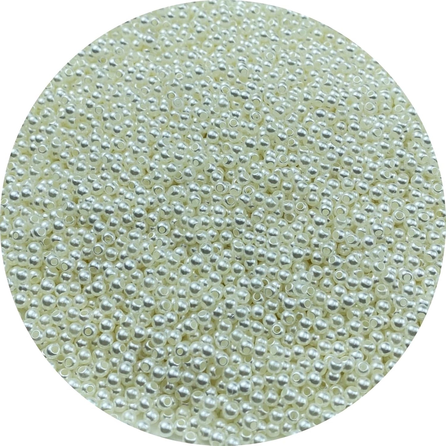 1000 Pcs Pearl Craft Beads - Loose Pearls, 6mm Round Spacer Beads for Earring, Bracelet, Necklace, Key Chains, Jewelry DIY Craft Making, Decoration and Vase Filler (6mm, Gold Yellow)