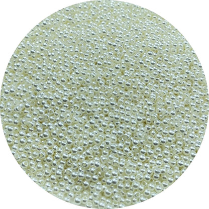 1000 Pcs Pearl Craft Beads - Loose Pearls, 6mm Round Spacer Beads for Earring, Bracelet, Necklace, Key Chains, Jewelry DIY Craft Making, Decoration and Vase Filler (6mm, Gold Yellow)