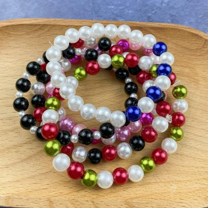1000 Pcs Pearl Craft Beads - Loose Pearls, 6mm Round Spacer Beads for Earring, Bracelet, Necklace, Key Chains, Jewelry DIY Craft Making, Decoration and Vase Filler (6mm, Gold Yellow)