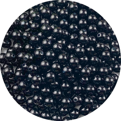 1000 Pcs Pearl Craft Beads - Loose Pearls, 6mm Round Spacer Beads for Earring, Bracelet, Necklace, Key Chains, Jewelry DIY Craft Making, Decoration and Vase Filler (6mm, Gold Yellow)