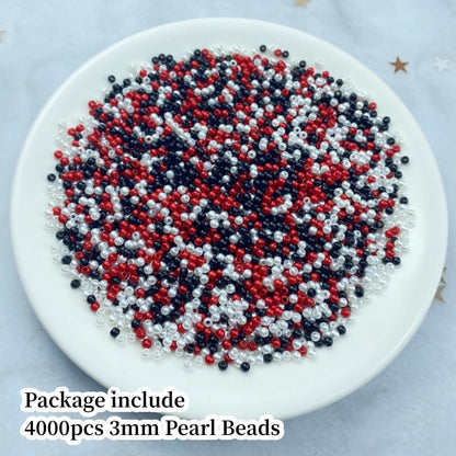 1000 Pcs Pearl Craft Beads - Loose Pearls, 6mm Round Spacer Beads for Earring, Bracelet, Necklace, Key Chains, Jewelry DIY Craft Making, Decoration and Vase Filler (6mm, Gold Yellow)