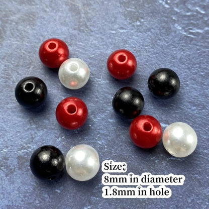 1000 Pcs Pearl Craft Beads - Loose Pearls, 6mm Round Spacer Beads for Earring, Bracelet, Necklace, Key Chains, Jewelry DIY Craft Making, Decoration and Vase Filler (6mm, Gold Yellow)