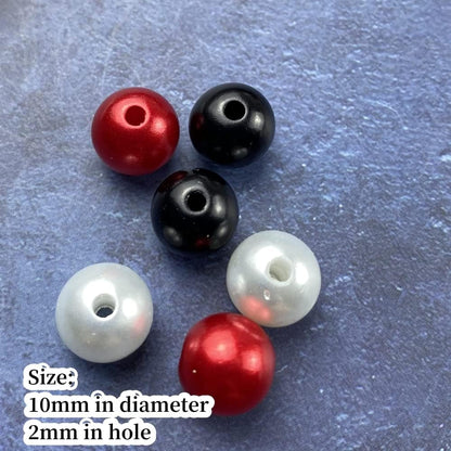 1000 Pcs Pearl Craft Beads - Loose Pearls, 6mm Round Spacer Beads for Earring, Bracelet, Necklace, Key Chains, Jewelry DIY Craft Making, Decoration and Vase Filler (6mm, Gold Yellow)