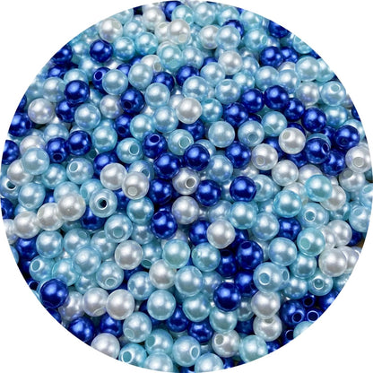 1000 Pcs Pearl Craft Beads - Loose Pearls, 6mm Round Spacer Beads for Earring, Bracelet, Necklace, Key Chains, Jewelry DIY Craft Making, Decoration and Vase Filler (6mm, Gold Yellow)