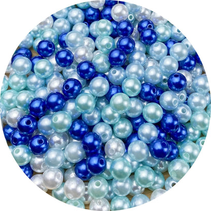 1000 Pcs Pearl Craft Beads - Loose Pearls, 6mm Round Spacer Beads for Earring, Bracelet, Necklace, Key Chains, Jewelry DIY Craft Making, Decoration and Vase Filler (6mm, Gold Yellow)