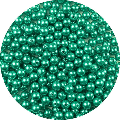 1000 Pcs Pearl Craft Beads - Loose Pearls, 6mm Round Spacer Beads for Earring, Bracelet, Necklace, Key Chains, Jewelry DIY Craft Making, Decoration and Vase Filler (6mm, Gold Yellow)