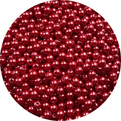 1000 Pcs Pearl Craft Beads - Loose Pearls, 6mm Round Spacer Beads for Earring, Bracelet, Necklace, Key Chains, Jewelry DIY Craft Making, Decoration and Vase Filler (6mm, Gold Yellow)