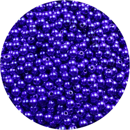 1000 Pcs Pearl Craft Beads - Loose Pearls, 6mm Round Spacer Beads for Earring, Bracelet, Necklace, Key Chains, Jewelry DIY Craft Making, Decoration and Vase Filler (6mm, Gold Yellow)