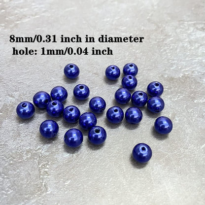1000 Pcs Pearl Craft Beads - Loose Pearls, 6mm Round Spacer Beads for Earring, Bracelet, Necklace, Key Chains, Jewelry DIY Craft Making, Decoration and Vase Filler (6mm, Gold Yellow)