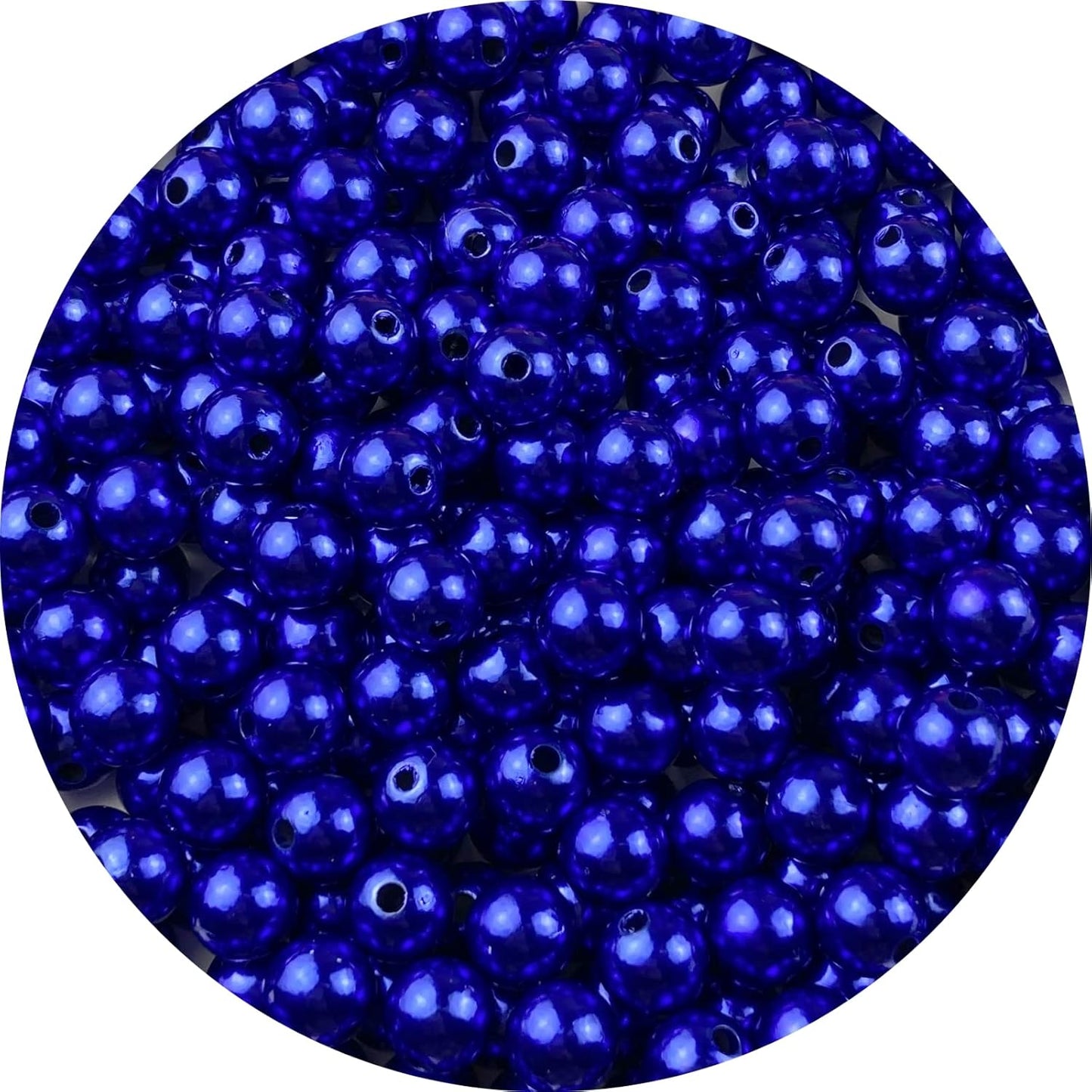 1000 Pcs Pearl Craft Beads - Loose Pearls, 6mm Round Spacer Beads for Earring, Bracelet, Necklace, Key Chains, Jewelry DIY Craft Making, Decoration and Vase Filler (6mm, Gold Yellow)