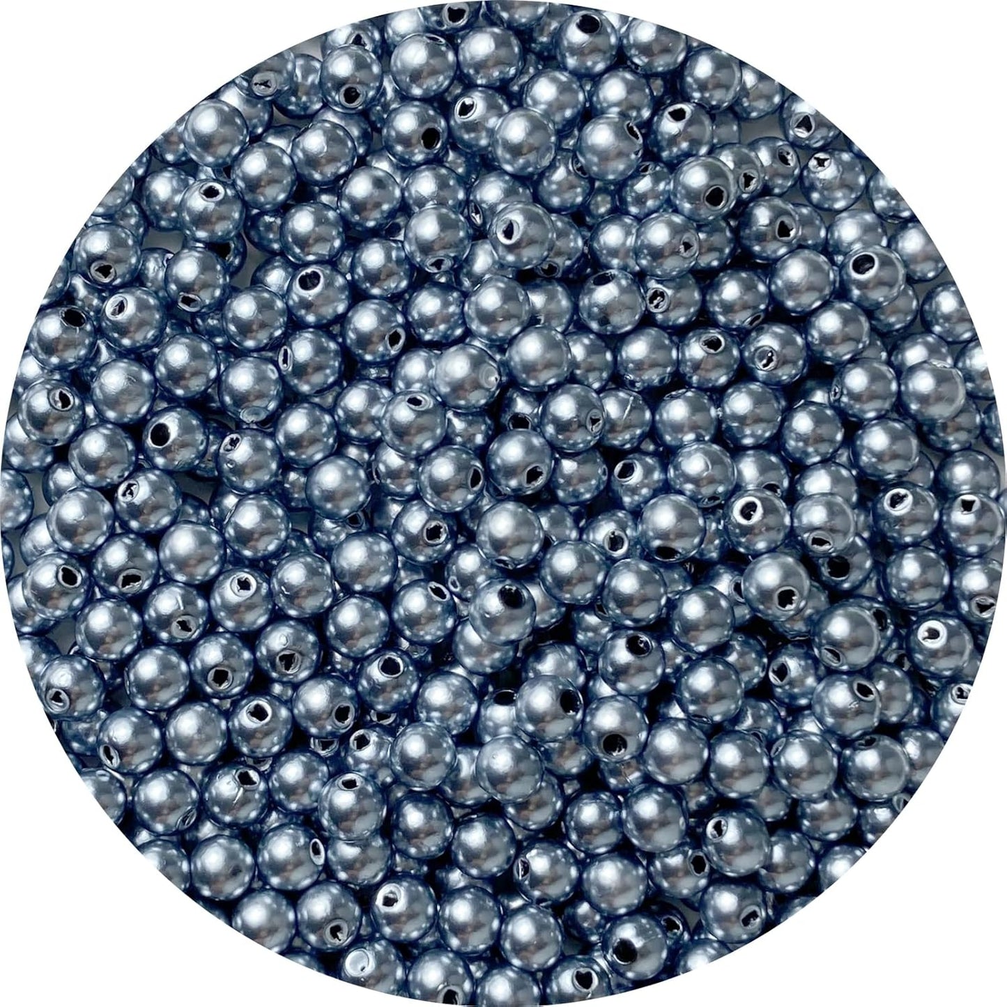 1000 Pcs Pearl Craft Beads - Loose Pearls, 6mm Round Spacer Beads for Earring, Bracelet, Necklace, Key Chains, Jewelry DIY Craft Making, Decoration and Vase Filler (6mm, Gold Yellow)