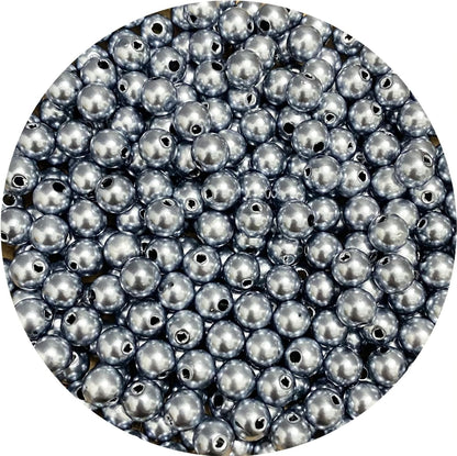 1000 Pcs Pearl Craft Beads - Loose Pearls, 6mm Round Spacer Beads for Earring, Bracelet, Necklace, Key Chains, Jewelry DIY Craft Making, Decoration and Vase Filler (6mm, Gold Yellow)