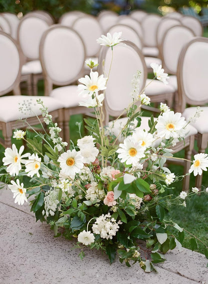 36 Heads Yellow Artificial Daisy Flowers 29.52” Silk Wildflowers 6PCS Silk Daisies with Stems for Tall Vase Home Bath Outdoor Party Garden Wedding Aisle Porch Decoration(Yellow)